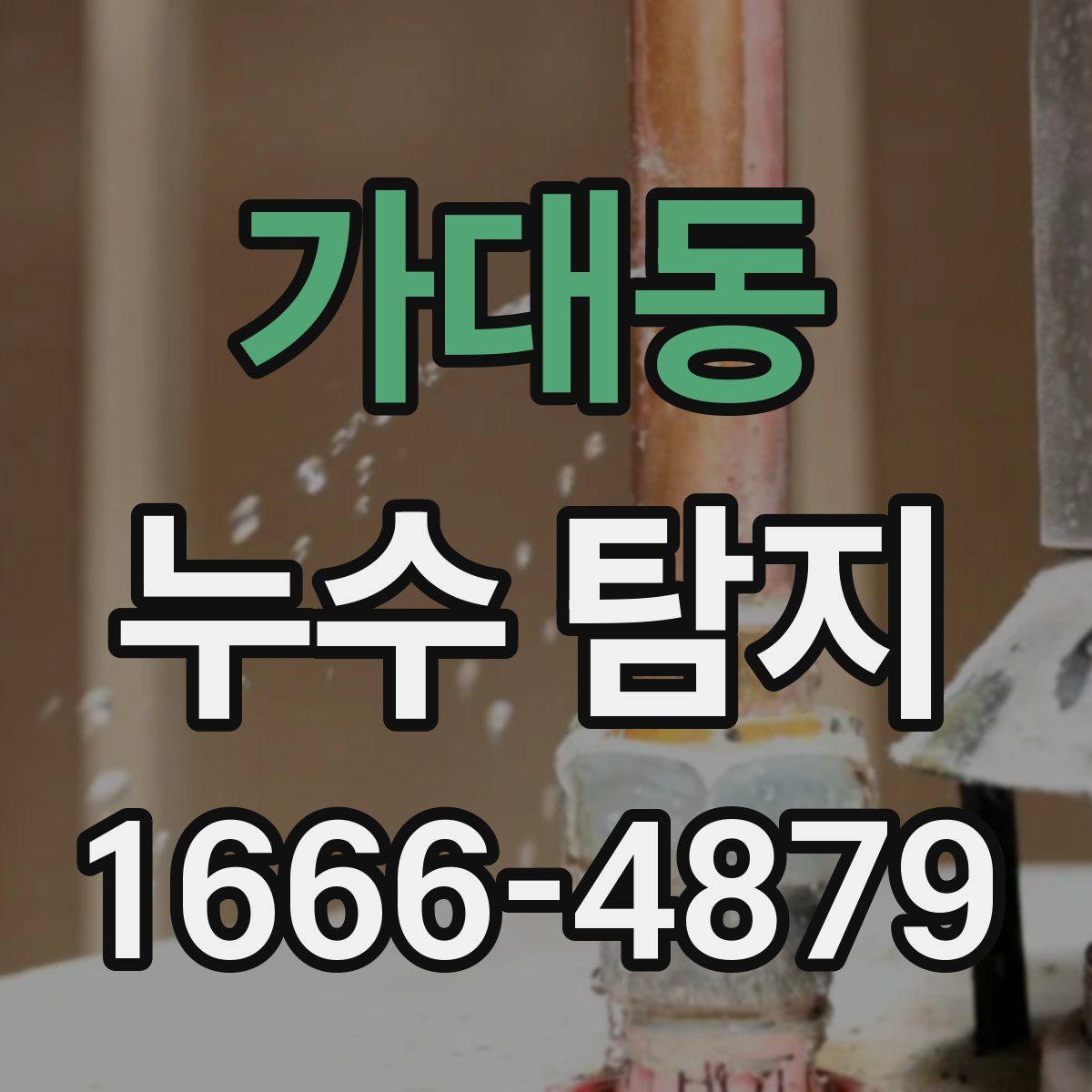 가대동 누수 탐지