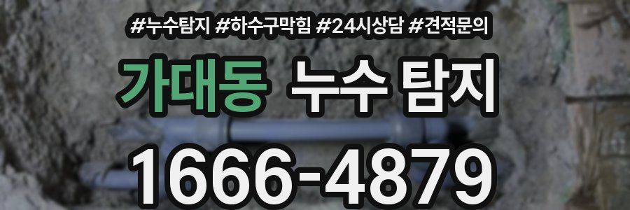 가대동 누수 탐지