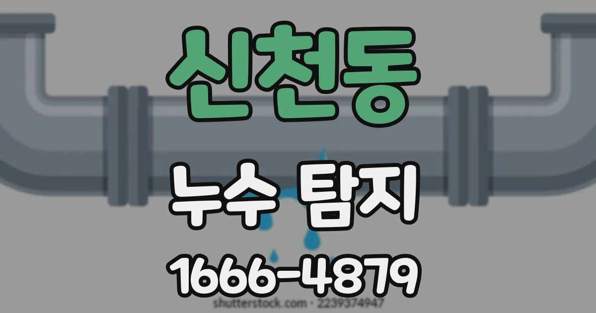 신천동 누수 탐지