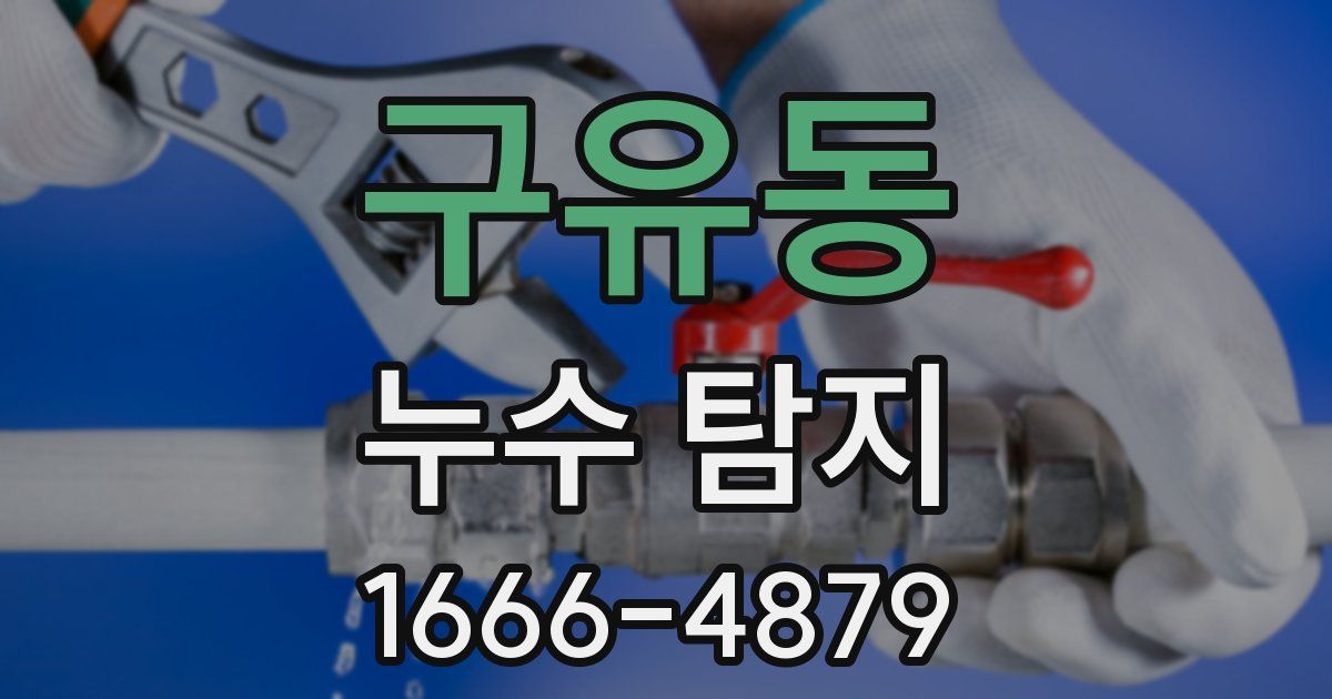 구유동 누수 탐지