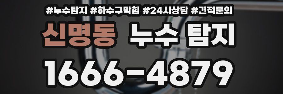 신명동 누수 탐지