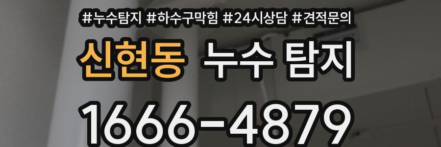 신현동 누수 탐지