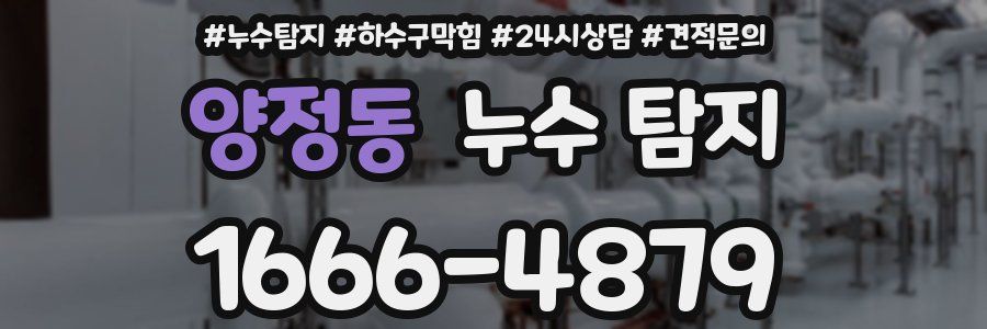 양정동 누수 탐지