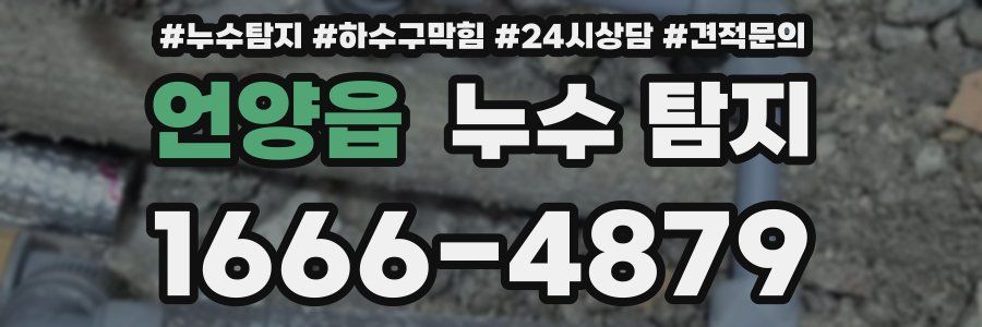 언양읍 누수 탐지