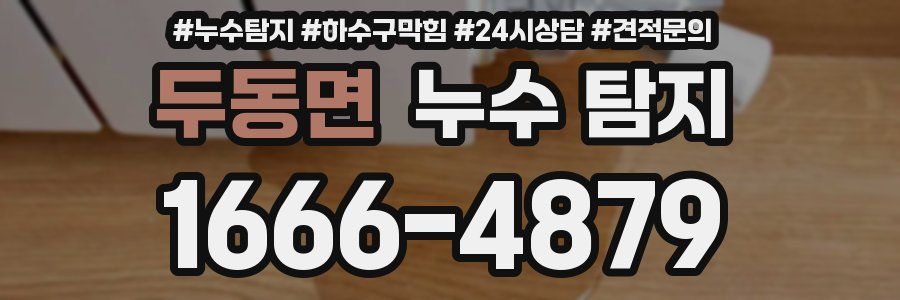 두동면 누수 탐지