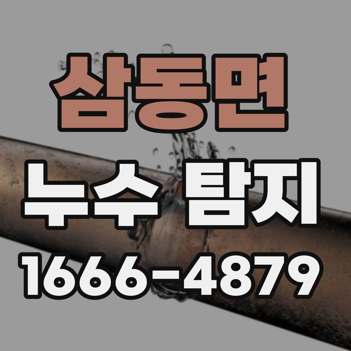 삼동면 누수 탐지