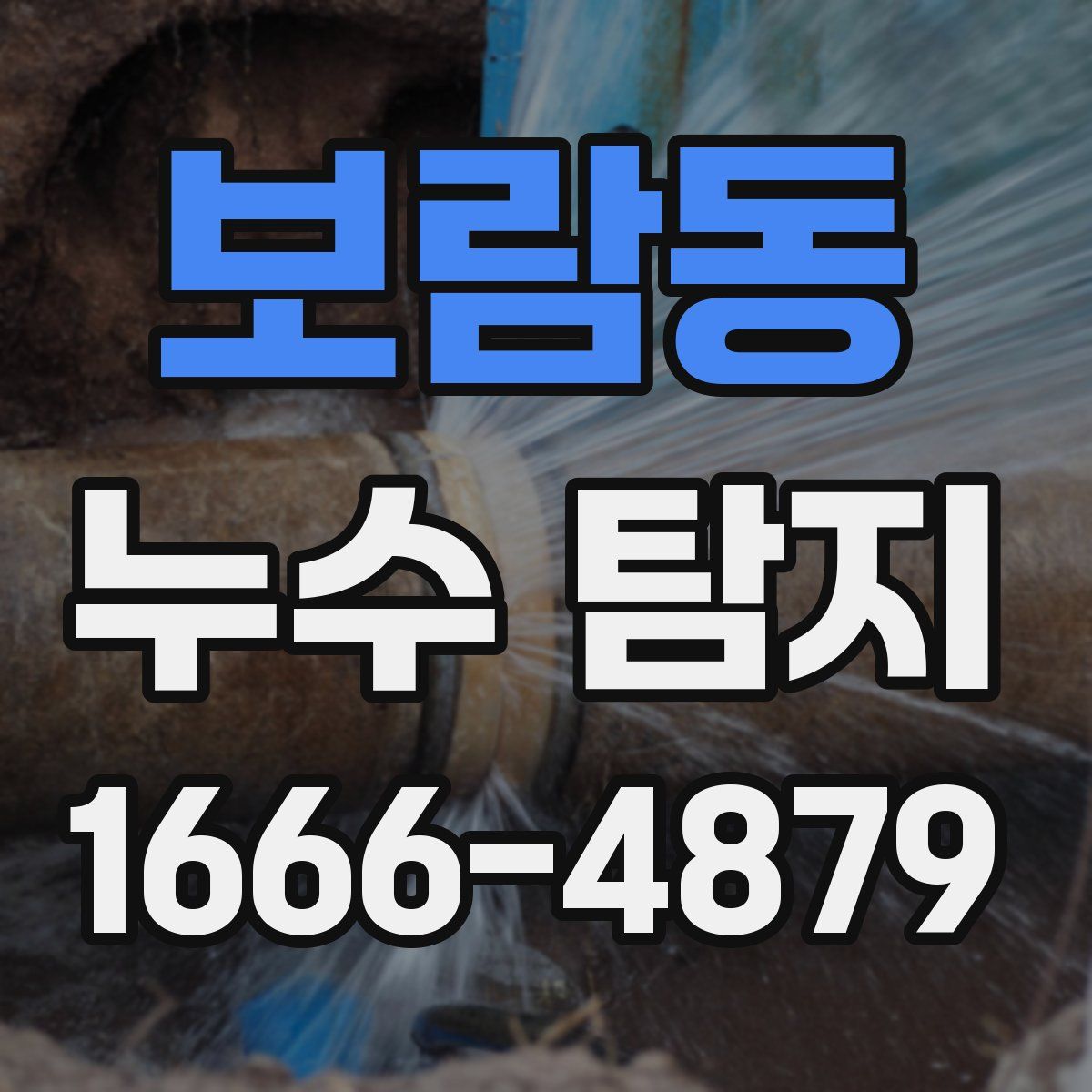 보람동 누수 탐지