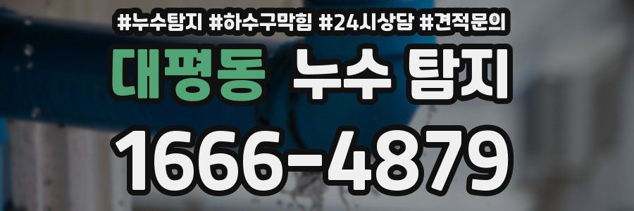 대평동 누수 탐지