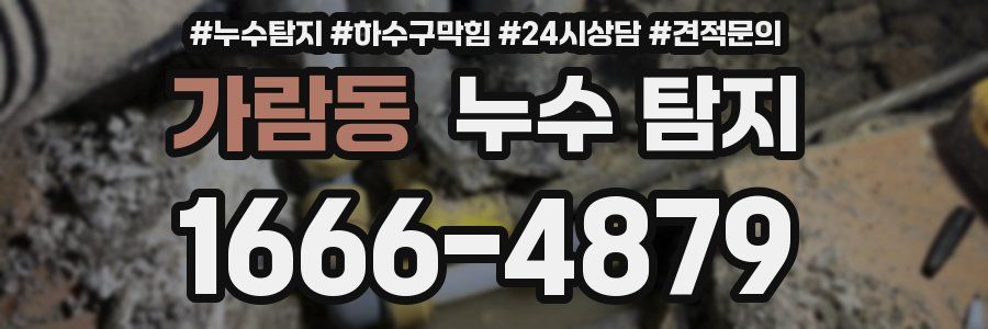 가람동 누수 탐지
