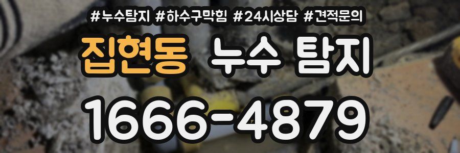 집현동 누수 탐지