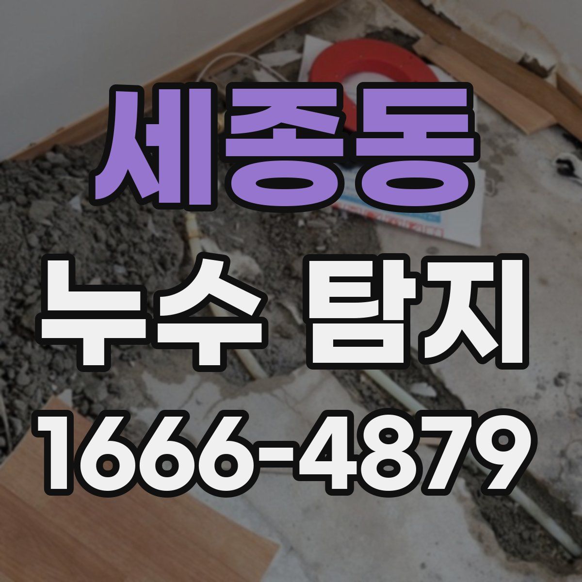 세종동 누수 탐지