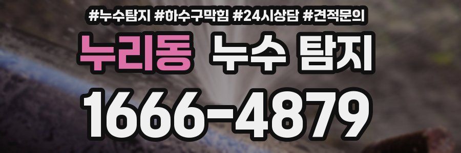 누리동 누수 탐지