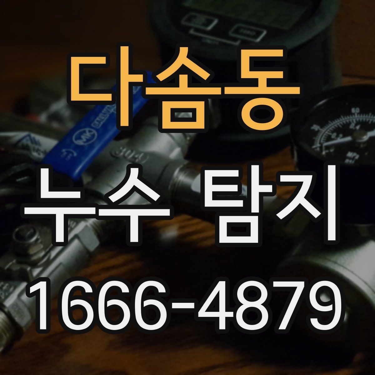 다솜동 누수 탐지 서비스 요청이 많은 대표 상황