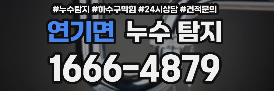 연기면 누수 탐지