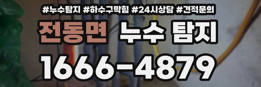 전동면 누수 탐지