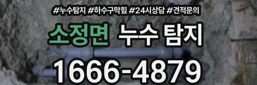 소정면 누수 탐지