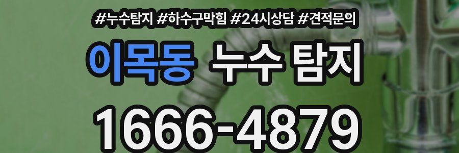 이목동 누수 탐지