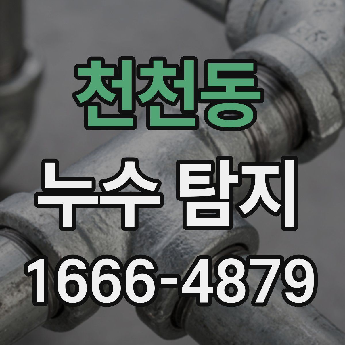 천천동 누수 탐지