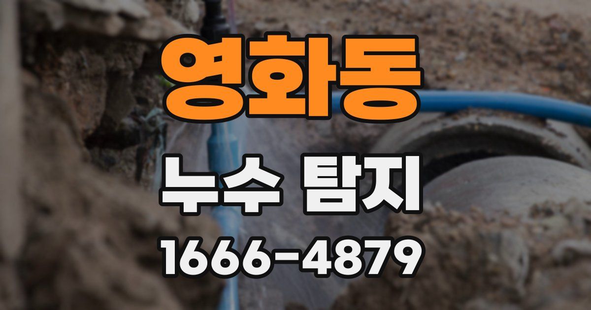 영화동 누수 탐지