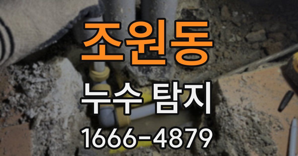 조원동 누수 탐지