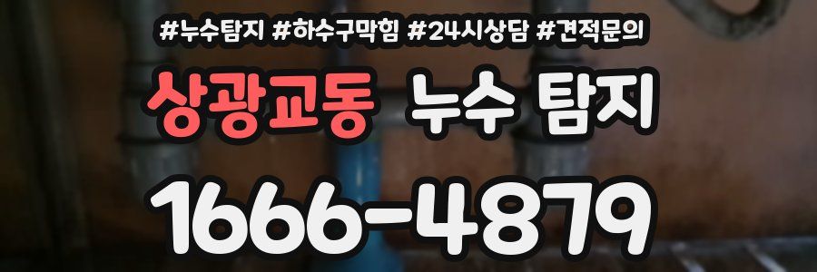 상광교동 누수 탐지