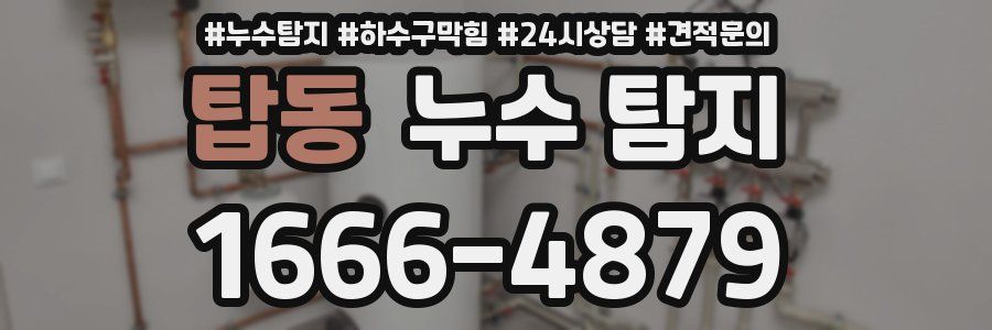 탑동 누수 탐지
