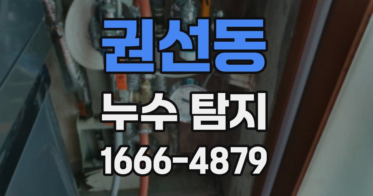 권선동 누수 탐지