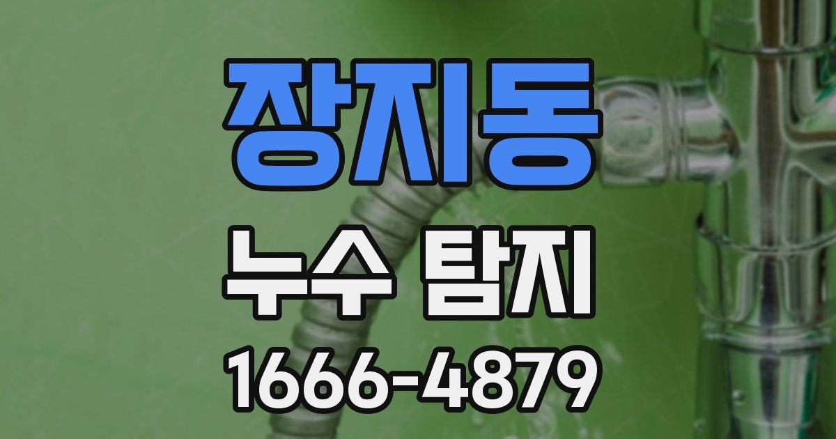 장지동 누수 탐지