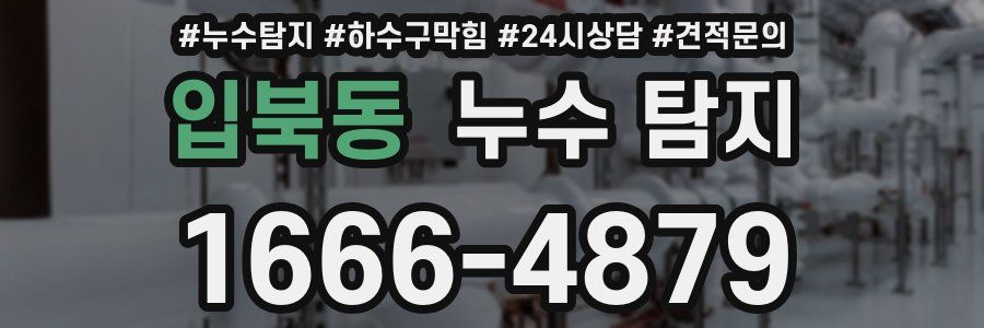 입북동 누수 탐지