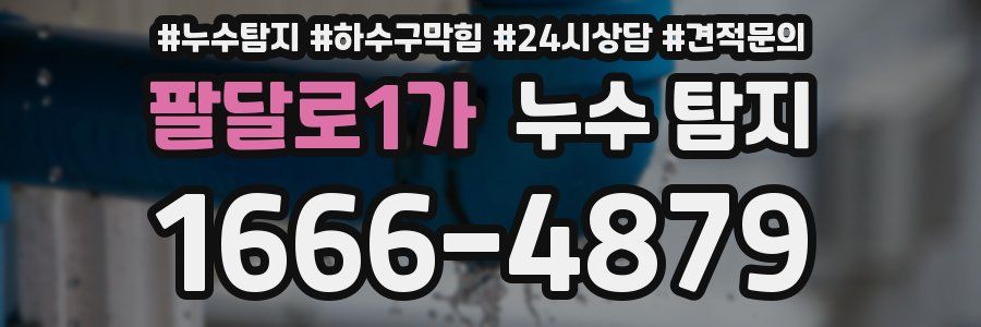 팔달로1가 누수 탐지
