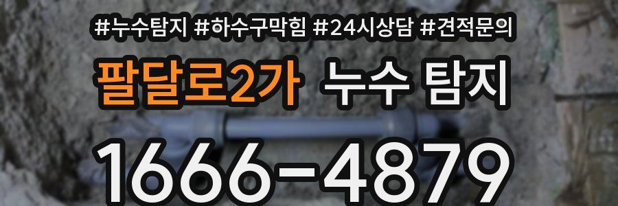 팔달로2가 누수 탐지