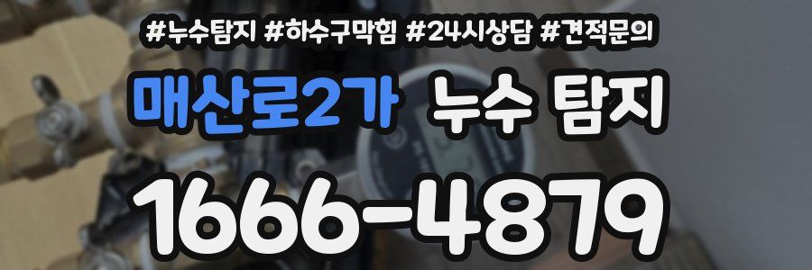 매산로2가 누수 탐지
