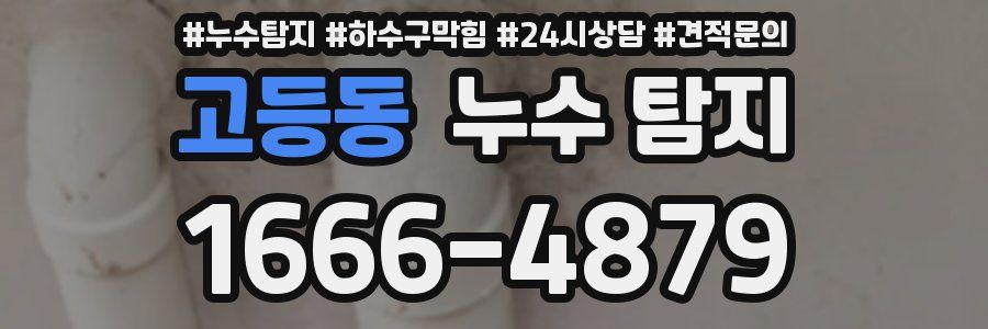 고등동 누수 탐지