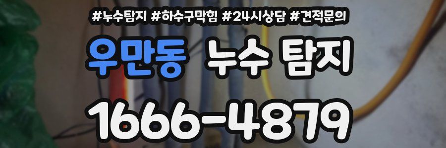 우만동 누수 탐지