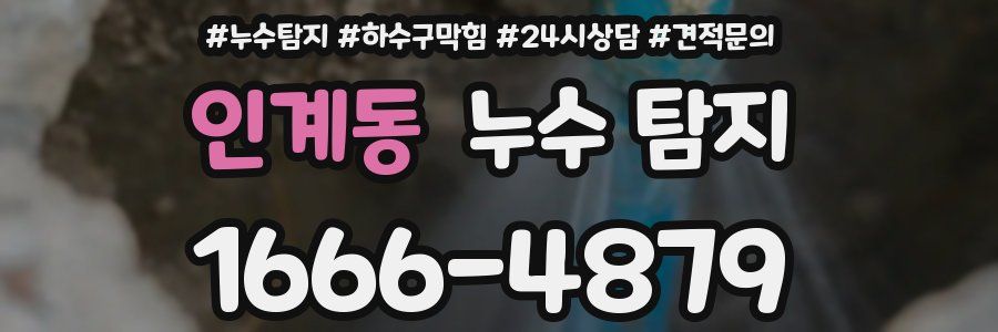 인계동 누수 탐지