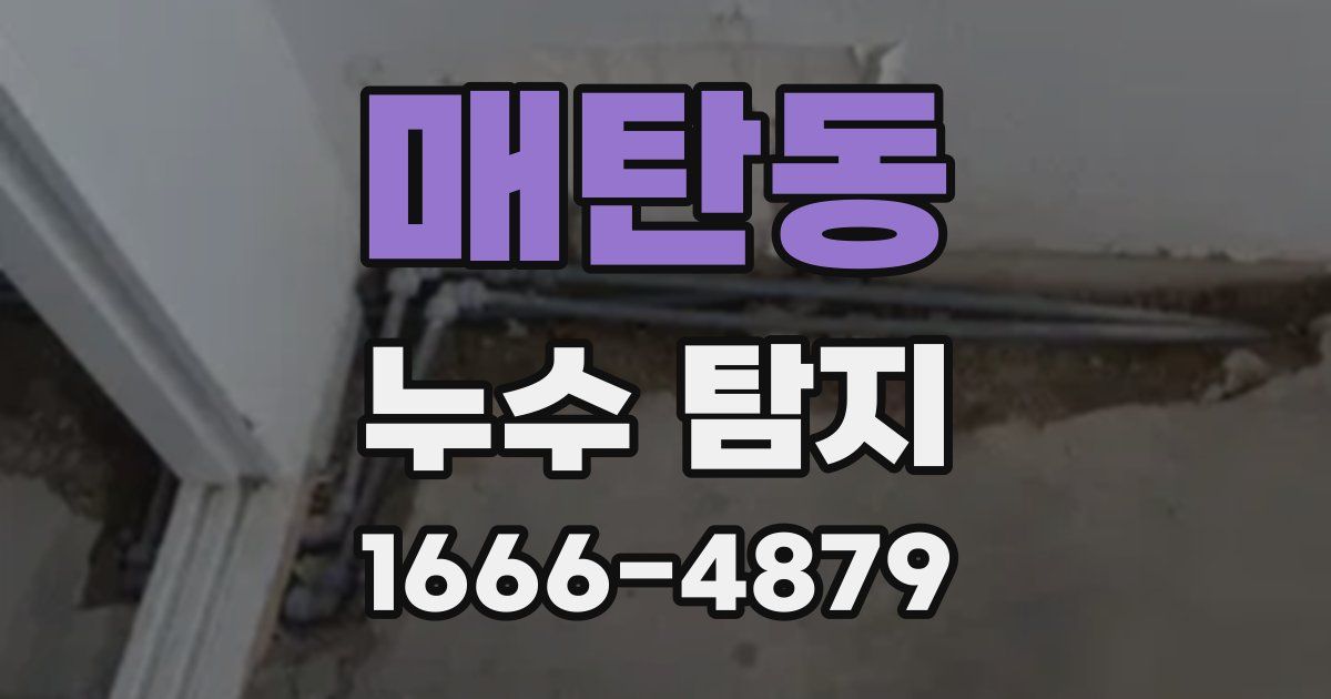 매탄동 누수 탐지