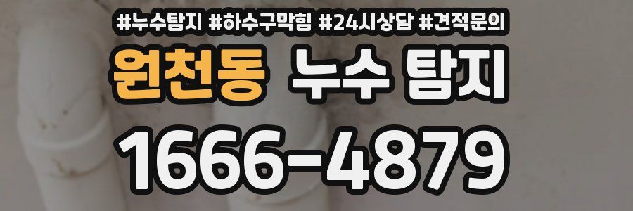 원천동 누수 탐지