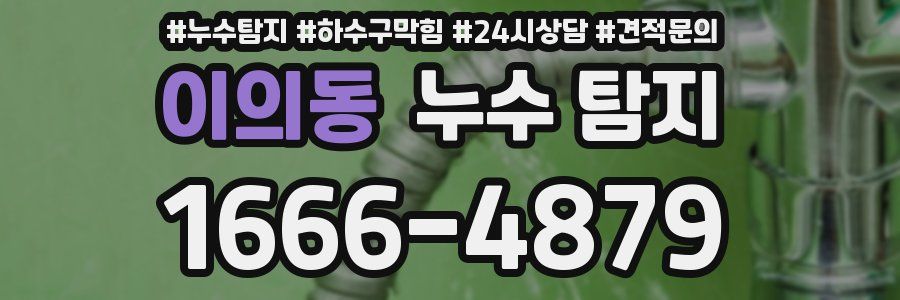 이의동 누수 탐지