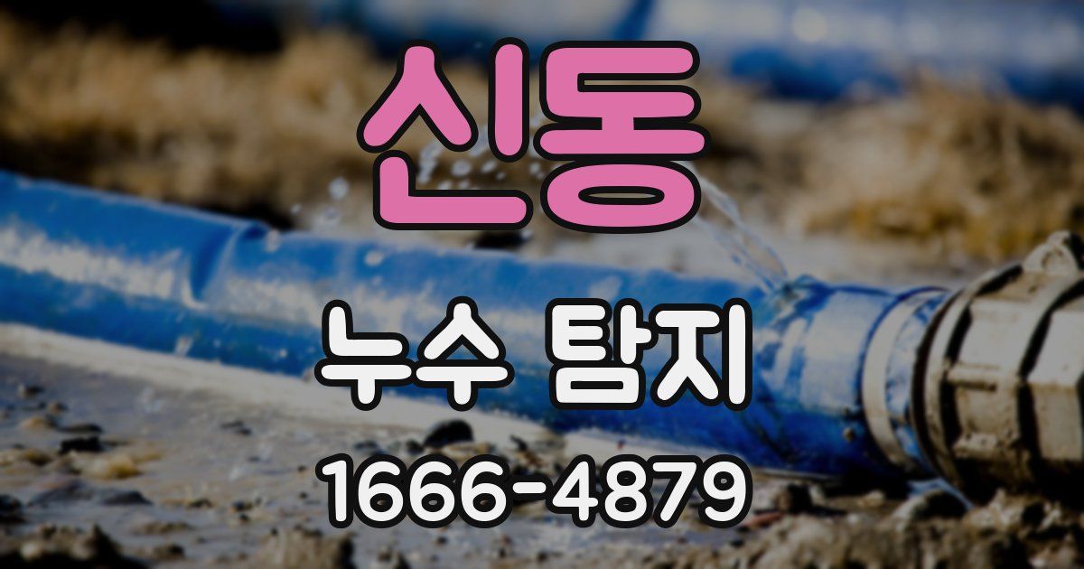 신동 누수 탐지
