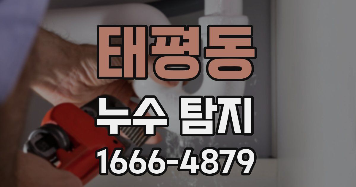 태평동 누수 탐지