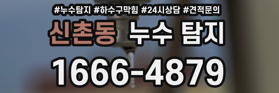 신촌동 누수 탐지