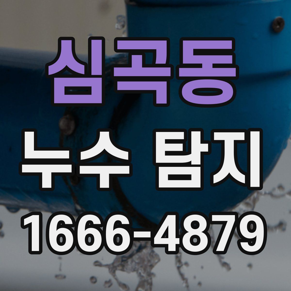 심곡동 누수 탐지