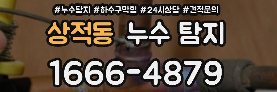 상적동 누수 탐지