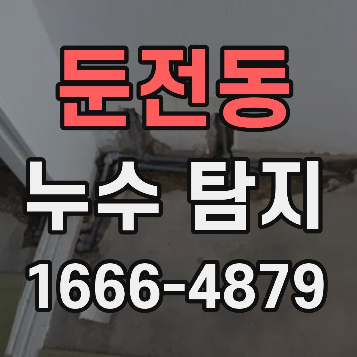 둔전동 누수 탐지