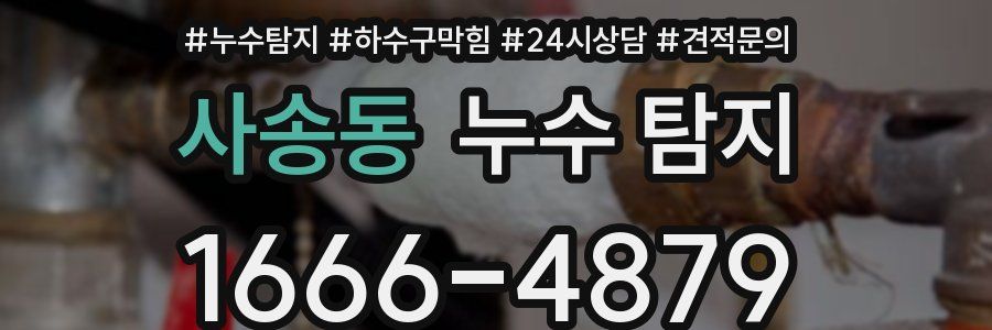 사송동 누수 탐지