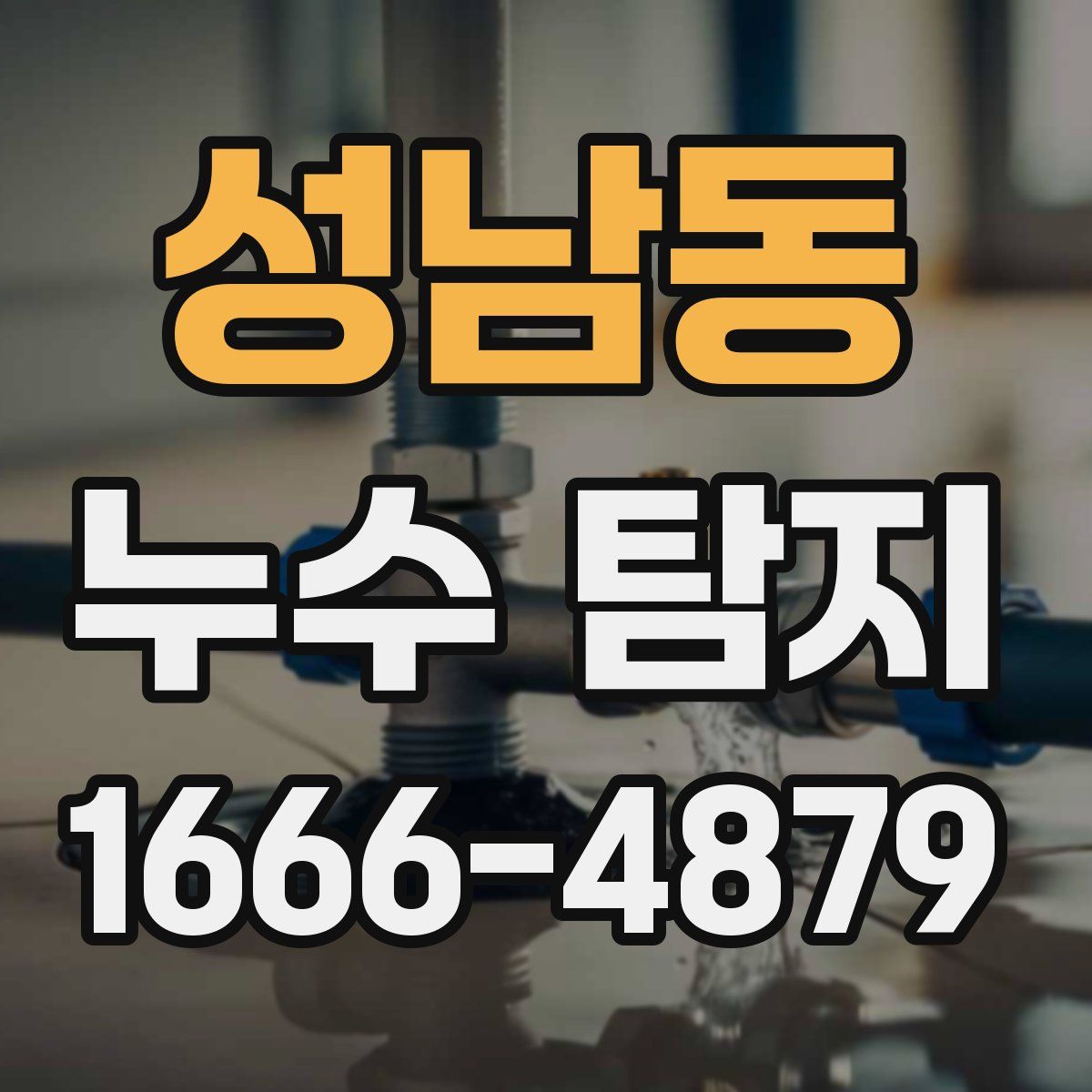 성남동 누수 탐지