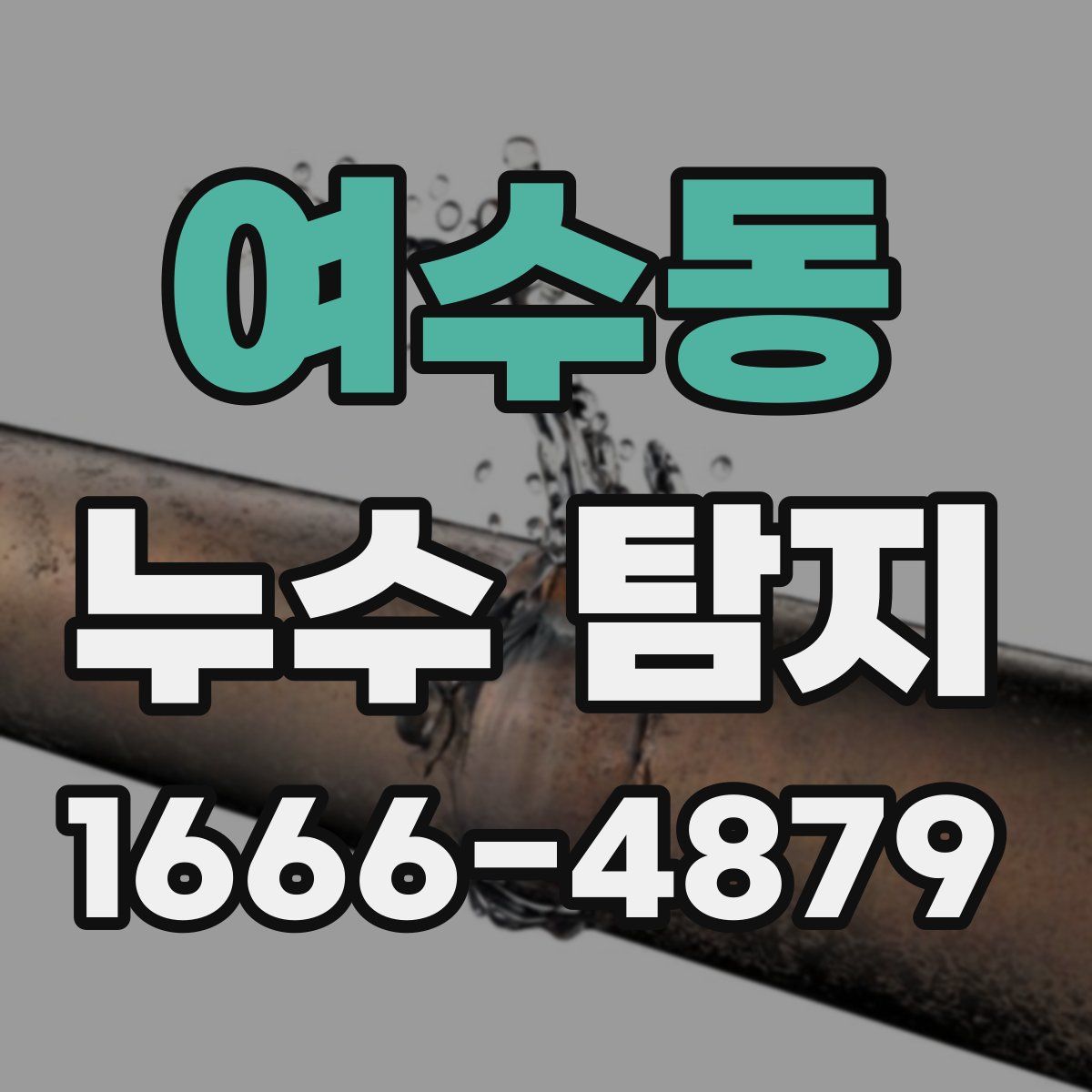 여수동 누수 탐지