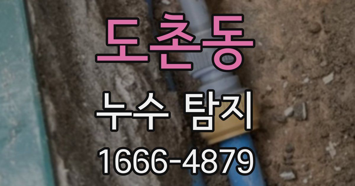 도촌동 누수 탐지