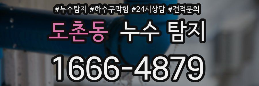 도촌동 누수 탐지