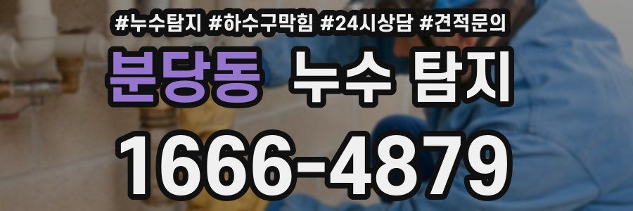 분당동 누수 탐지